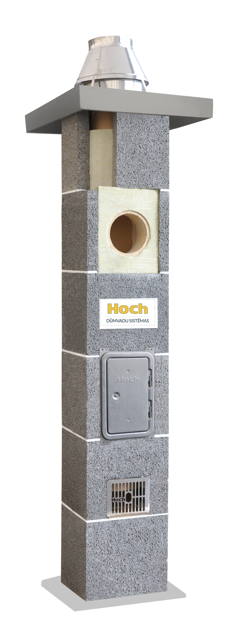 HOCH Keramiskais Dūmvads UNIVERSĀLS (ar divām ventilācijām)